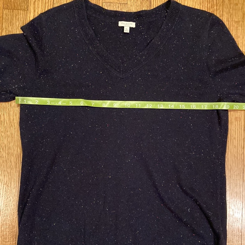 Talbots Black Cotton Blend Sweater Size MP - Picture 10 of 13